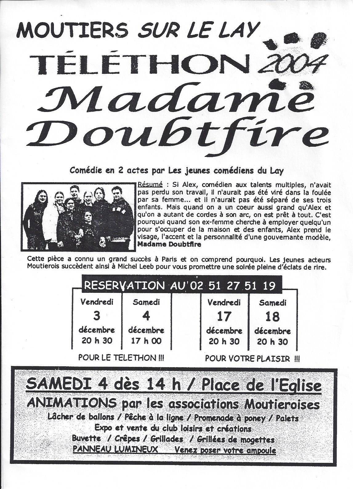 Affiche Madame Doubtfire