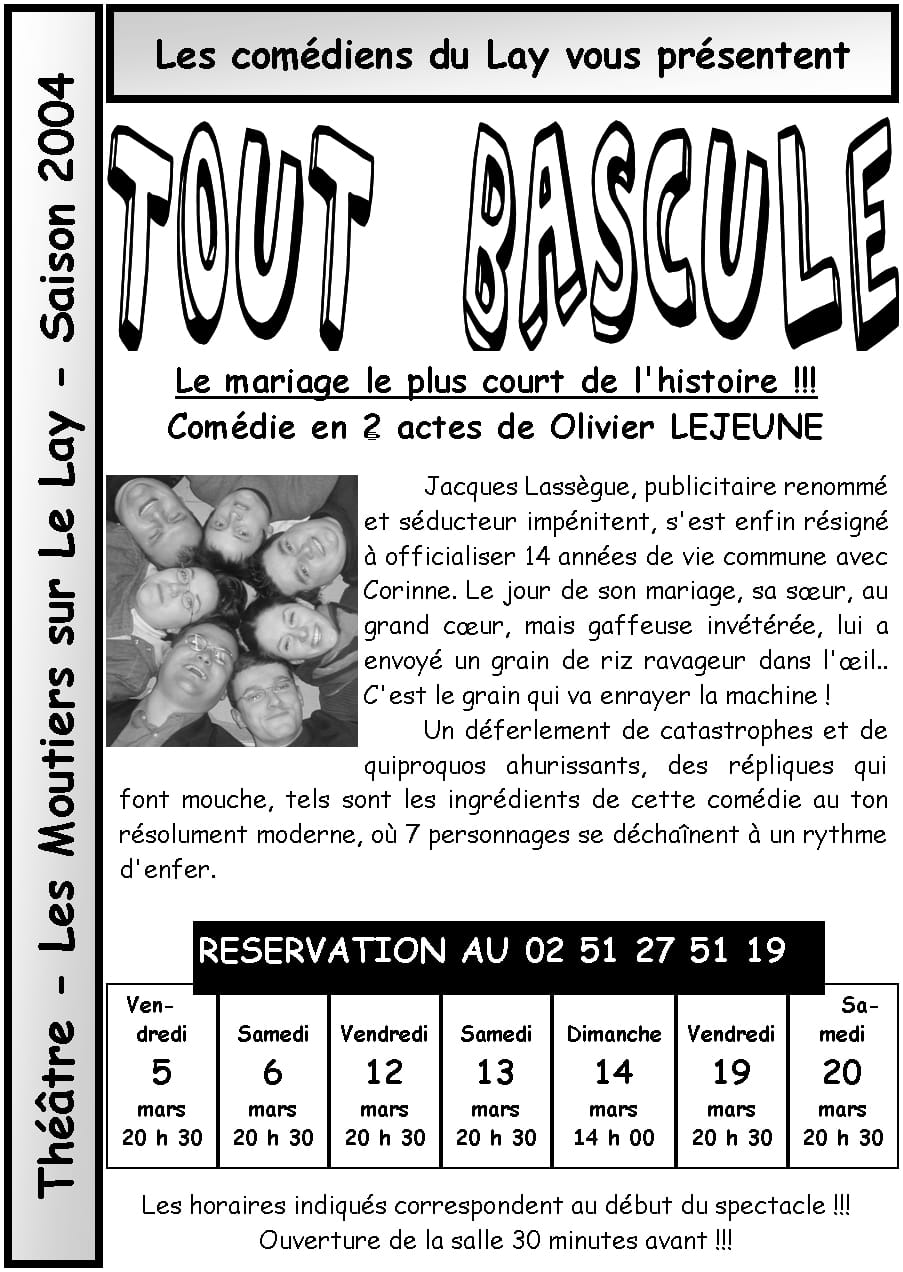 Affiche Tout Bascule